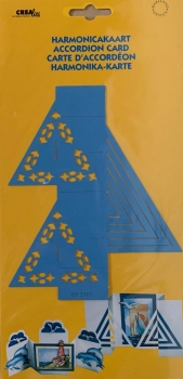 Schablone Harmonika-Karte Dreieck